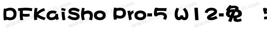 DFKaiSho Pro-5 W12字体转换